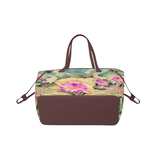 Tropical Orchid 2 Clover Canvas Tote Bag (Model 1661)