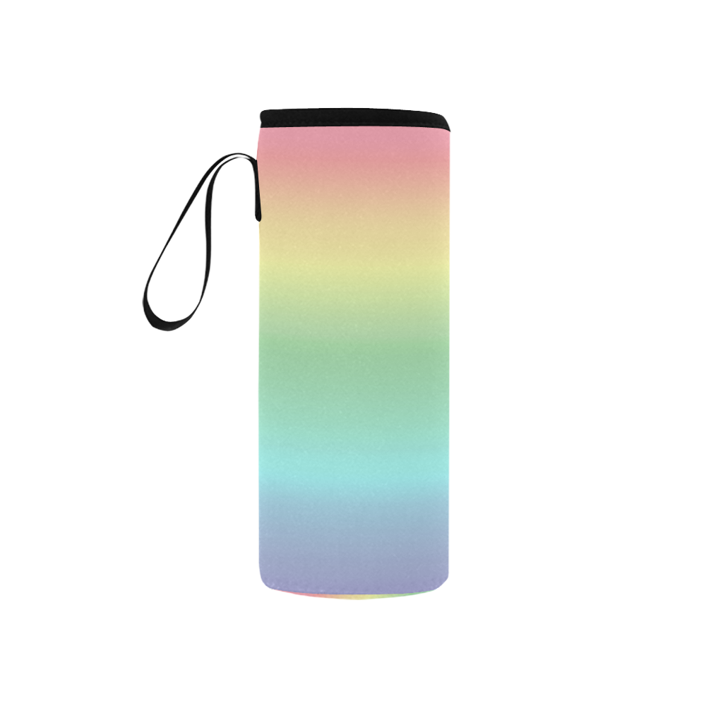 Pastel Rainbow Neoprene Water Bottle Pouch/Small