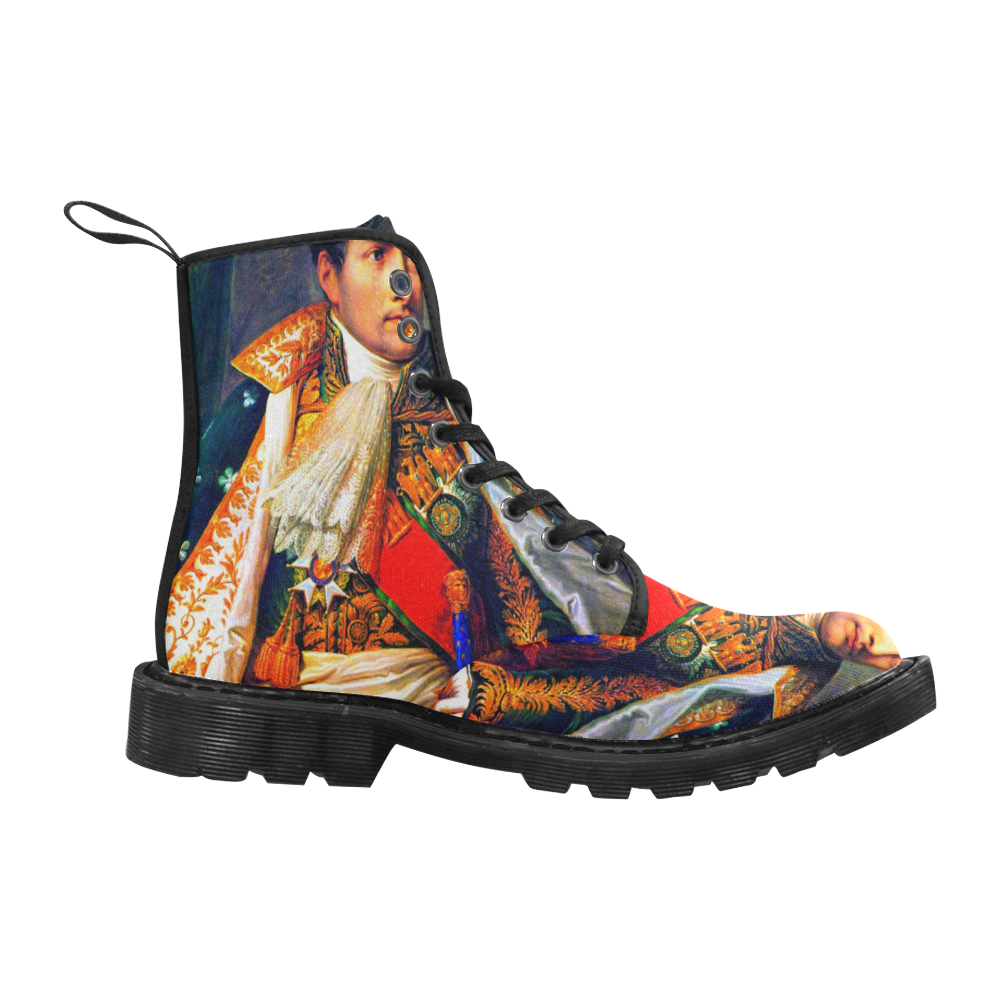Napoleon King of Italy Martin Boots for Men (Black) (Model 1203H)