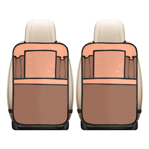 color light salmon Car Seat Back Organizer (2-Pack)