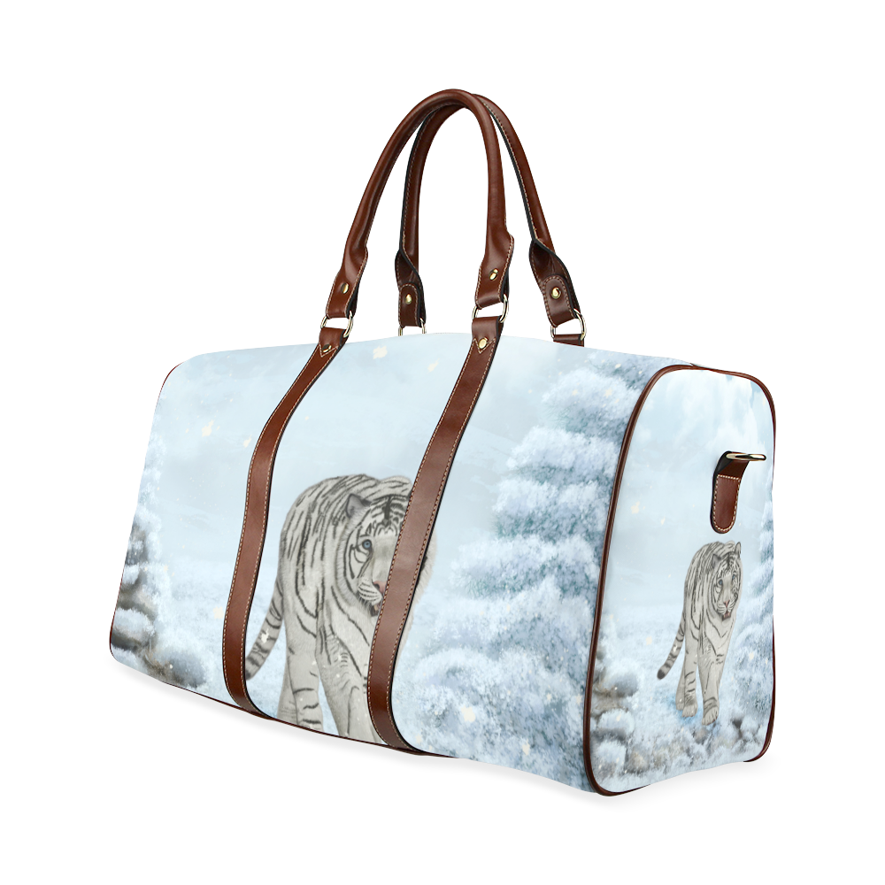 Wonderful siberian tiger Waterproof Travel Bag/Small (Model 1639)