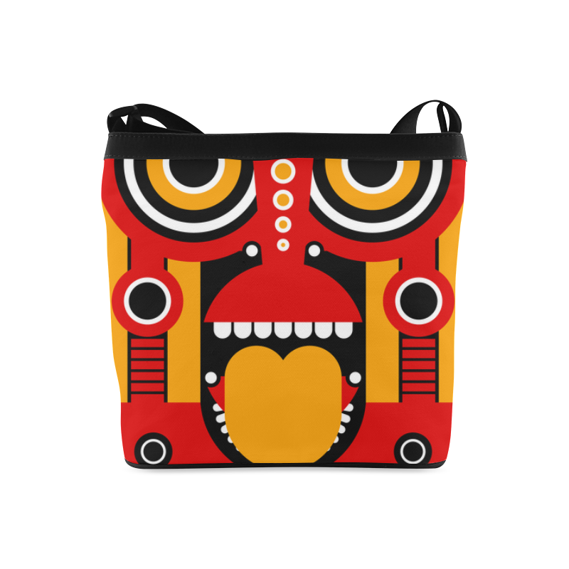Tiki Mask Crossbody Bags (Model 1613)