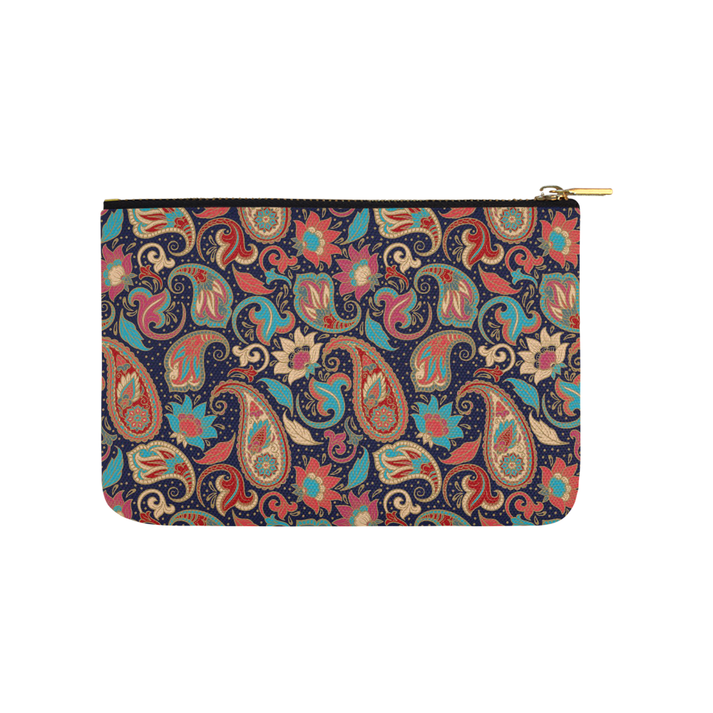 Paisley Pattern Carry-All Pouch 9.5''x6''