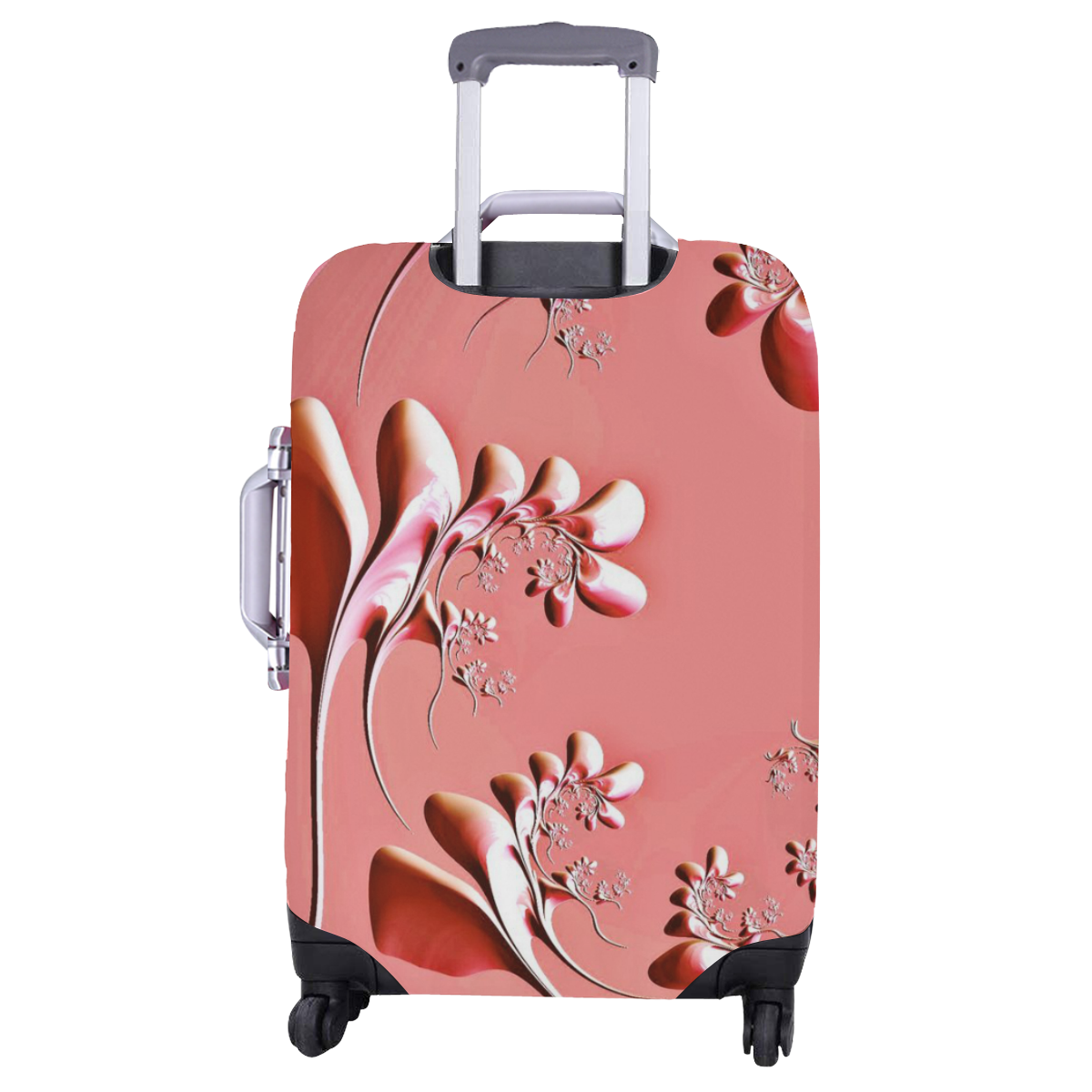 amazing floral fractal B by JamColors Luggage Cover/Large 26"-28"