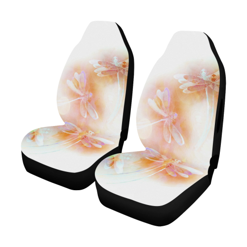 dragonflies flight_glow soft Car Seat Cover Airbag Compatible (Set of 2)