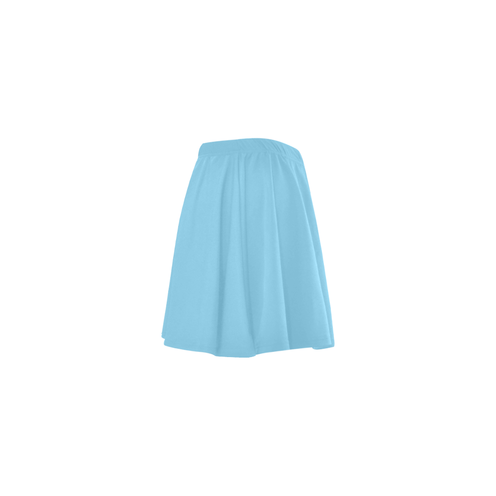 color baby blue Mini Skating Skirt (Model D36)