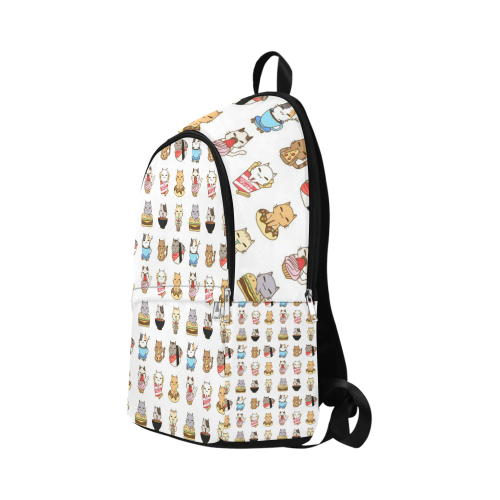 white Fabric Backpack for Adult (Model 1659)