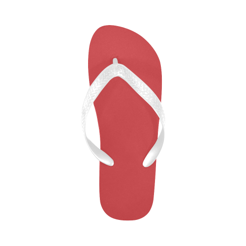Flame Scarlet Flip Flops for Men/Women (Model 040)