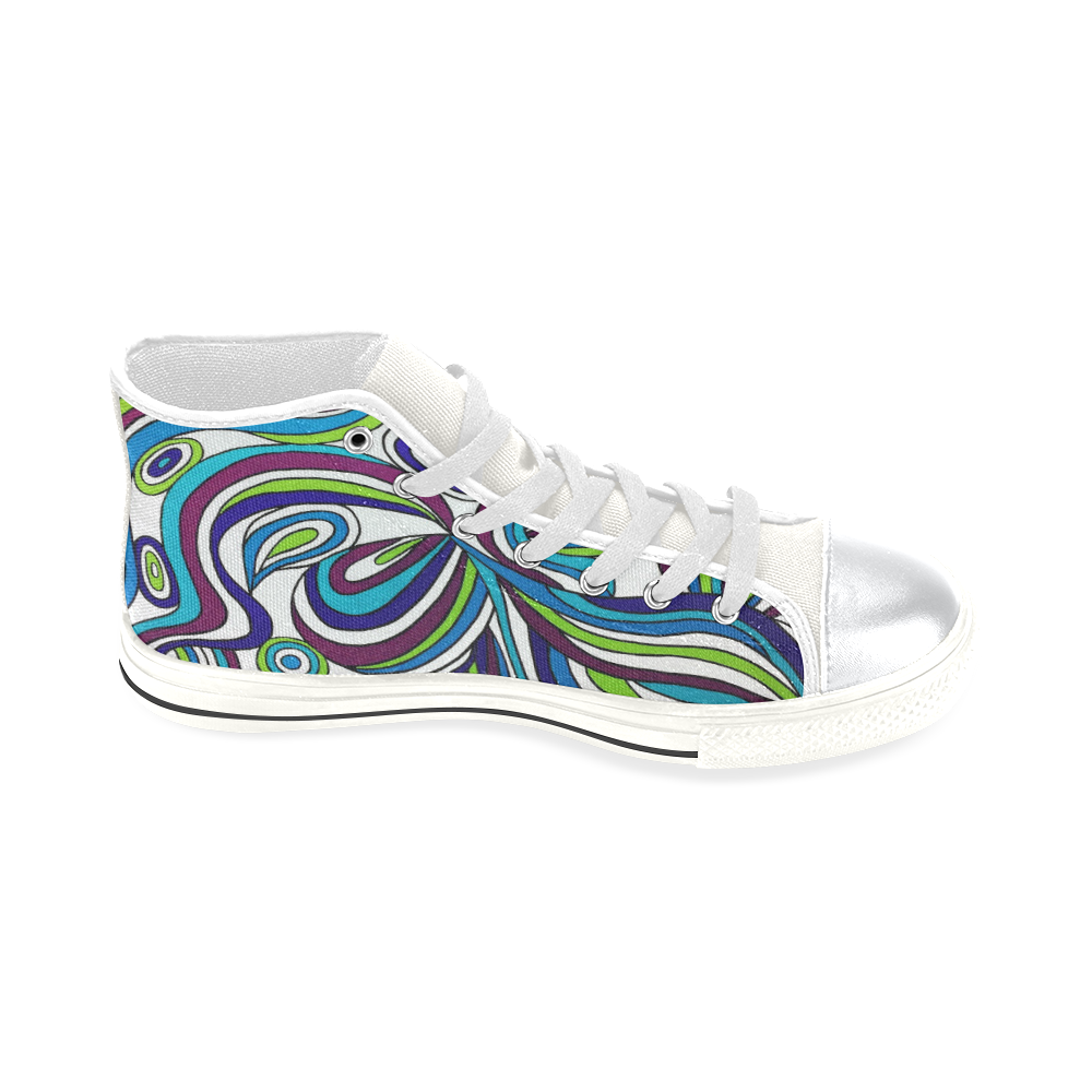 Lucky Charm High Top Canvas Shoes for Kid (Model 017)