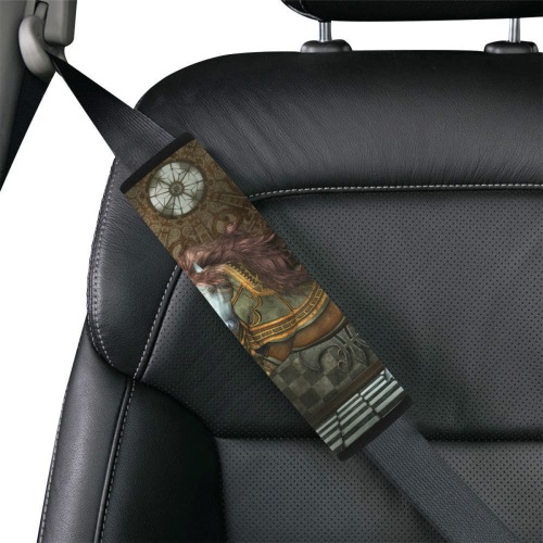 Steampunk, wonderful steampunk horse Car Seat Belt Cover 7''x10''