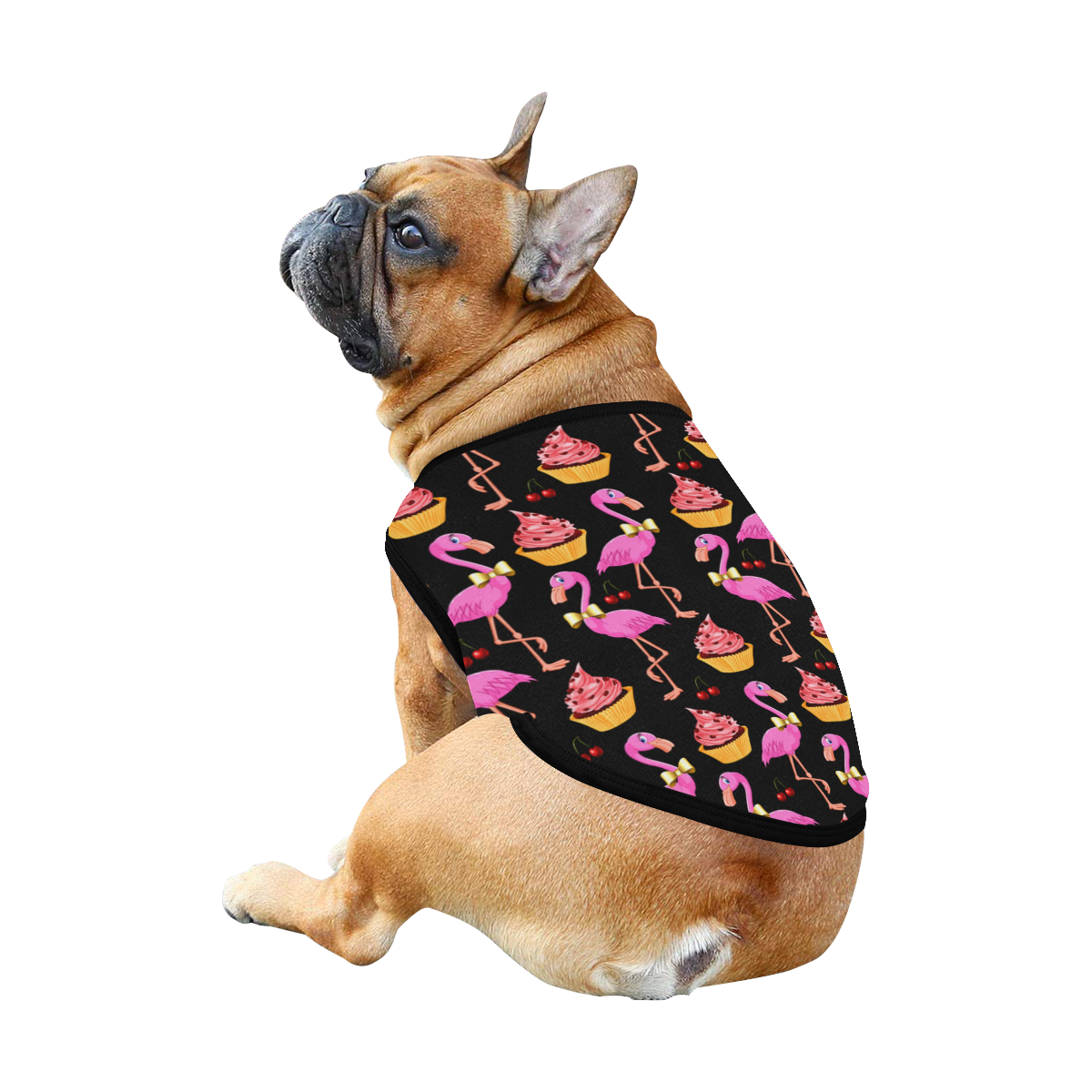 Rockabilly Flamingo fantasy dog coat All Over Print Pet Tank Top