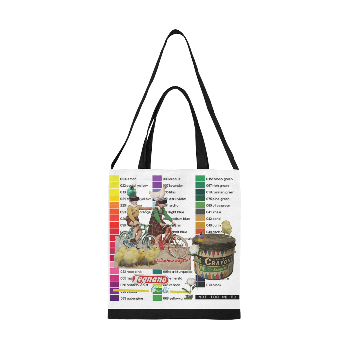 Not Too Weird All Over Print Canvas Tote Bag/Medium (Model 1698)