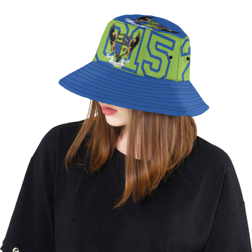 Green and Blue bucket All Over Print Bucket Hat