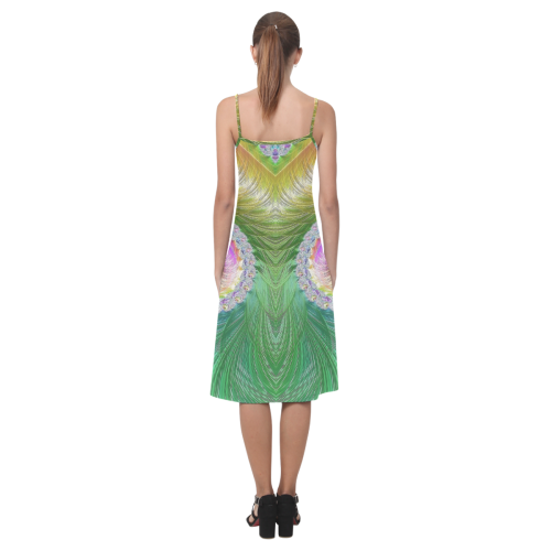 Frax Fractal Rainbow Alcestis Slip Dress (Model D05)