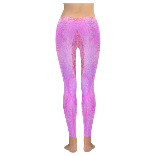 waterfall 4 Women's Low Rise Leggings (Invisible Stitch) (Model L05)