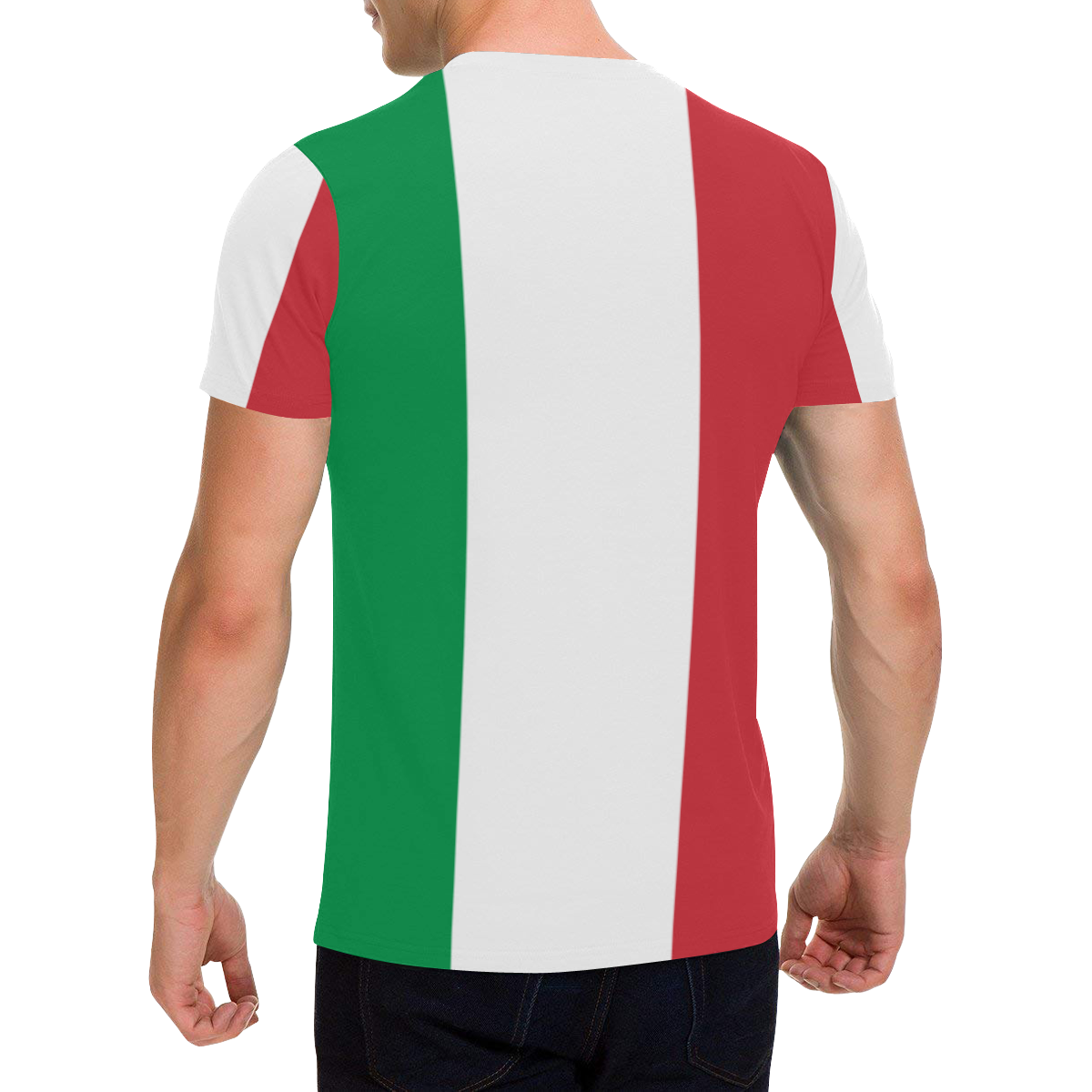 Flag_of_Italy Men's All Over Print T-Shirt with Chest Pocket (Model T56)