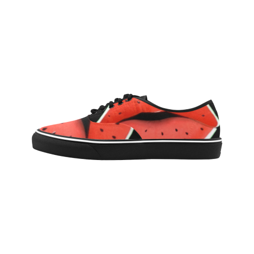 StrawberryLips mens Classic Men's Canvas Low Top Shoes/Large (Model E001-4)