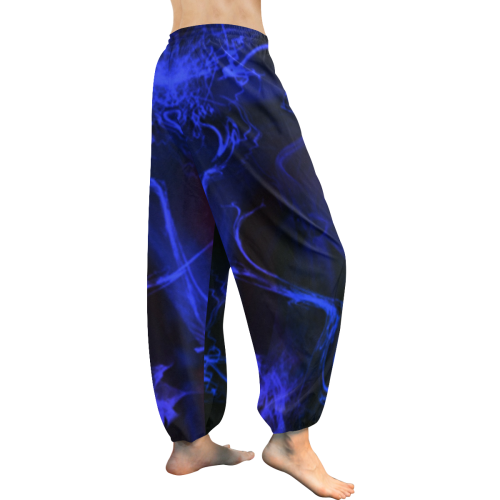 Blue wisp Women's All Over Print Harem Pants (Model L18)