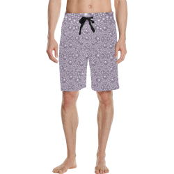 festive purple pearls Men's All Over Print Casual Shorts (Model L23)
