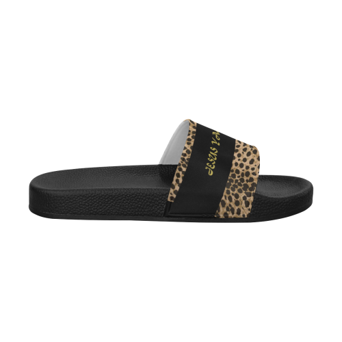 Black Women's Slide Sandals (Model 057)