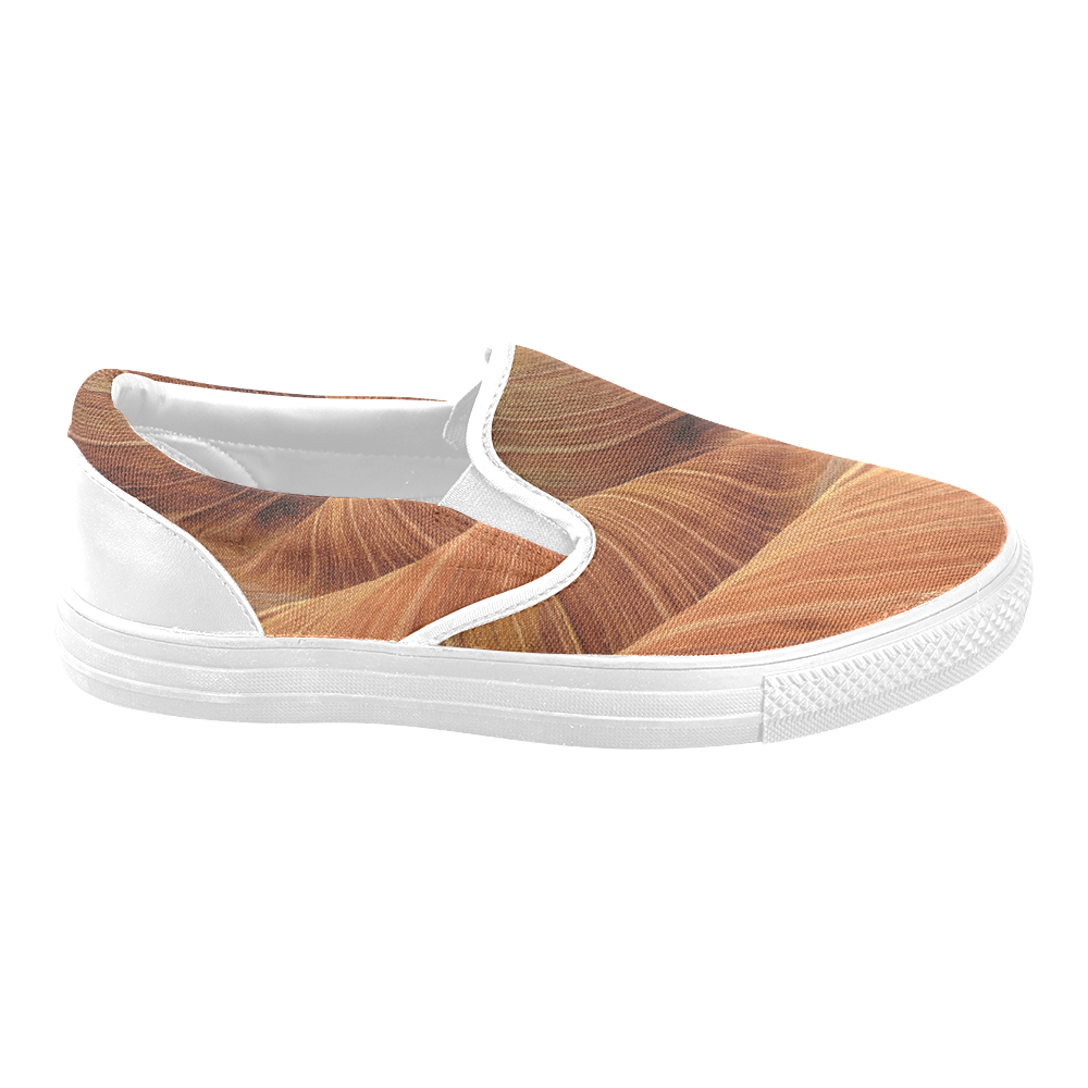 Sandstone Men's Unusual Slip-on Canvas Shoes (Model 019)