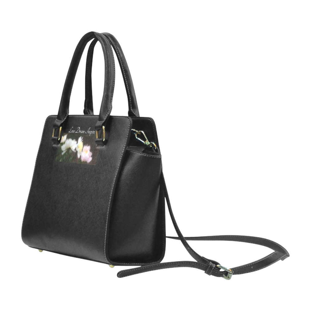 Peony Gang #LoveDreamInspireCo Rivet Shoulder Handbag (Model 1645)