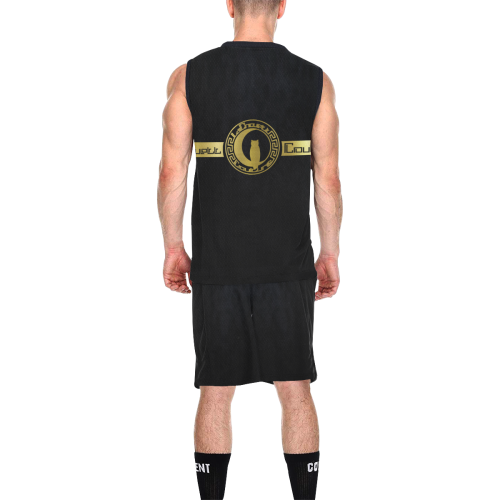 LCC GOLD PANTHER SKIN All Over Print Basketball Uniform