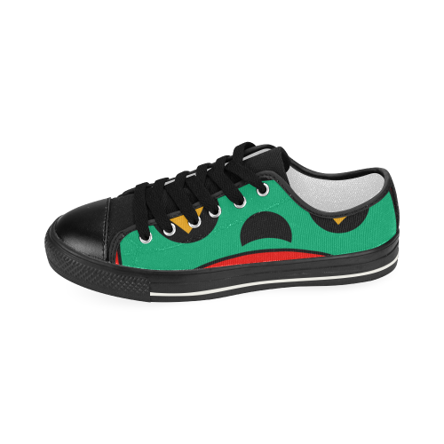 African Scary Tribal Women's Classic Canvas Shoes (Model 018)