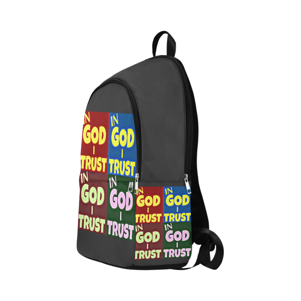 In God I Trust Fabric Backpack for Adult (Model 1659)