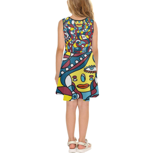 Feisty Girls' Sleeveless Sundress (Model D56)