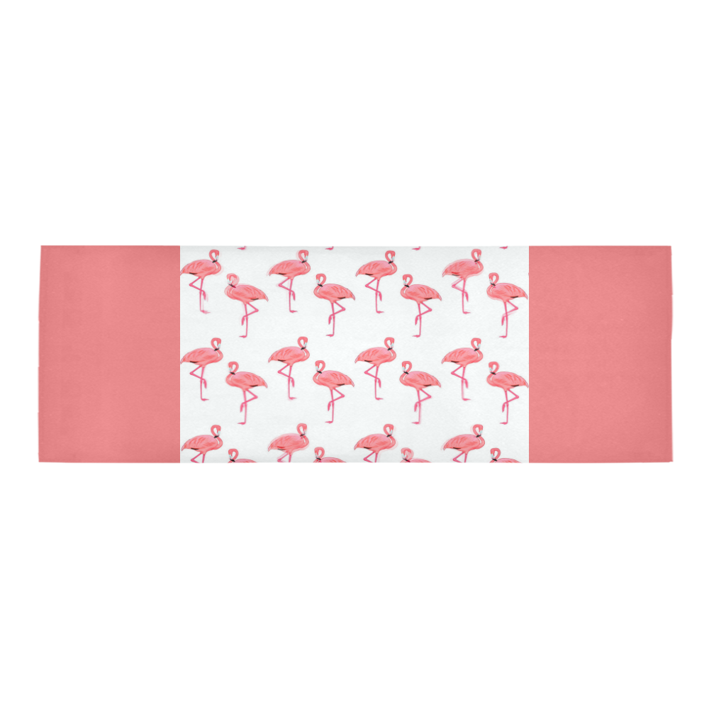 Classic Pink Flamingo Pattern Pink Border Area Rug 9'6''x3'3''