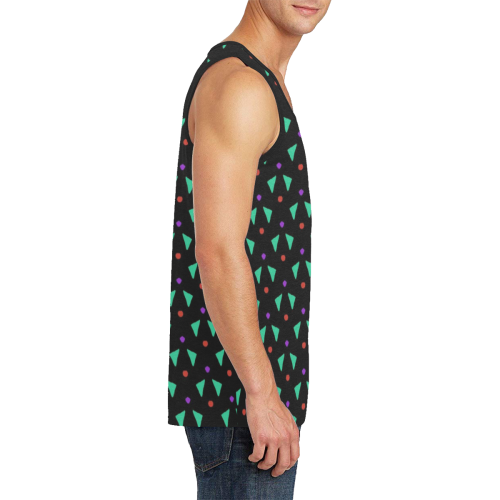 Funny Doodle Pattern 2B by JamColors Men's All Over Print Tank Top (Model T57)