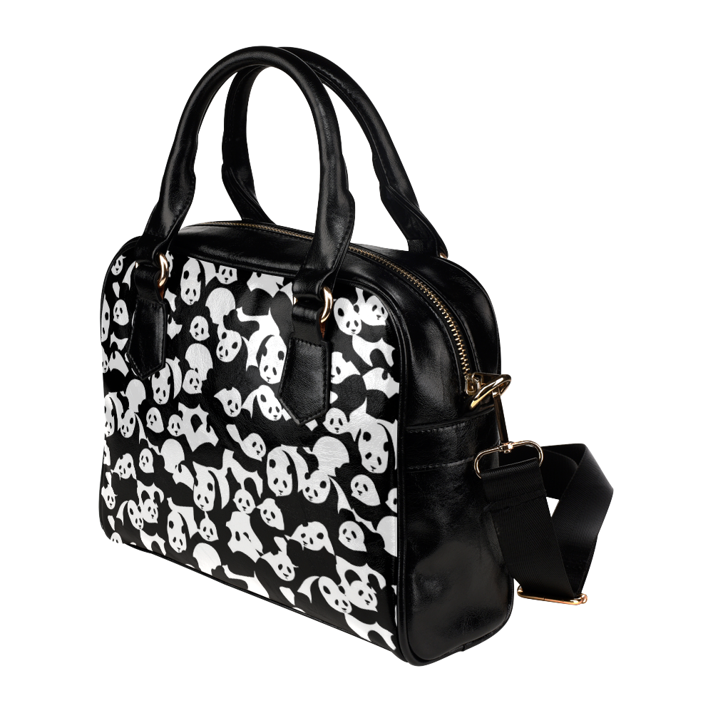 Panda Pattern Shoulder Handbag (Model 1634)