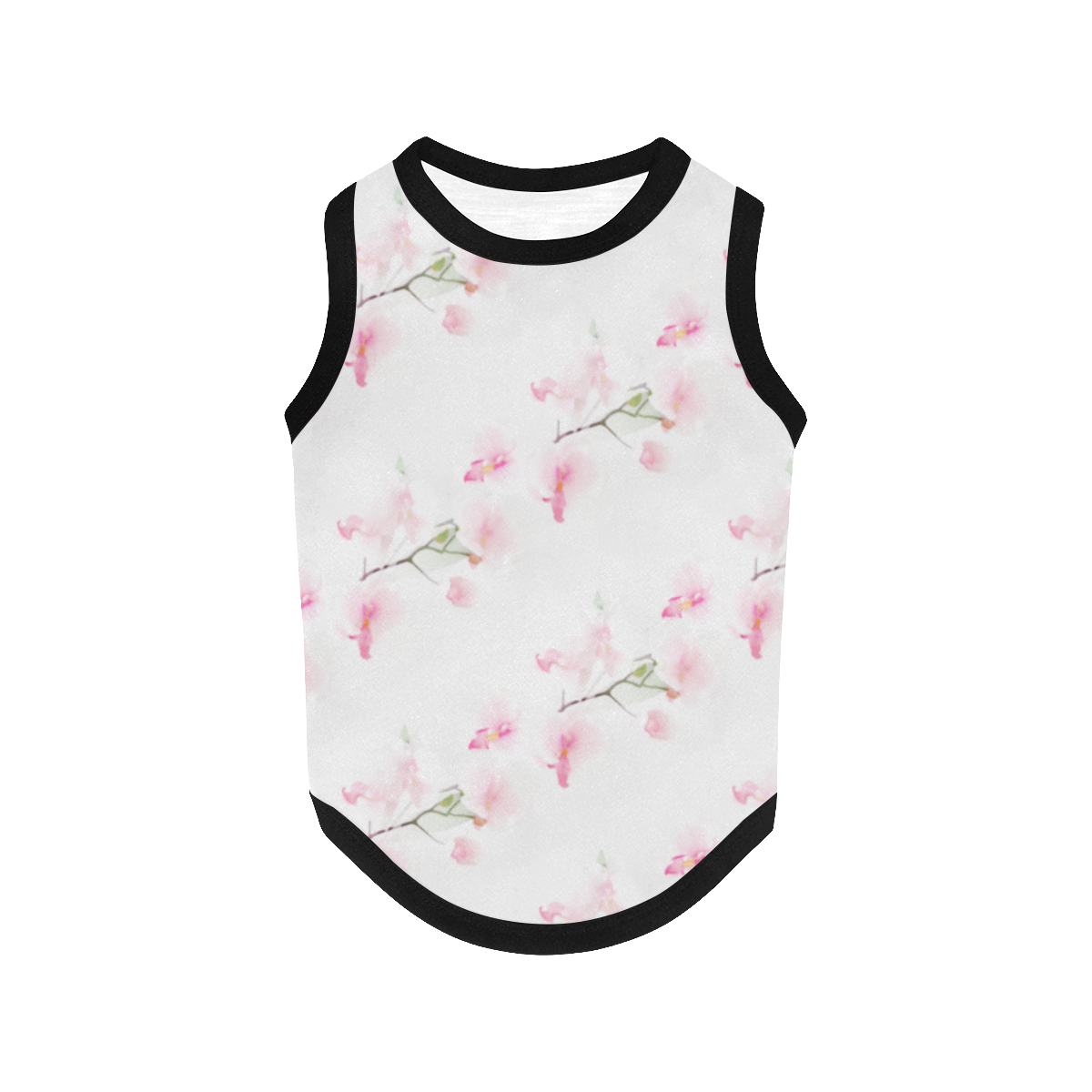 Pattern Orchidées All Over Print Pet Tank Top