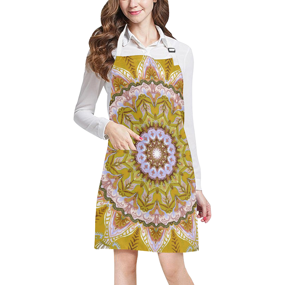 indian totem 21 All Over Print Apron