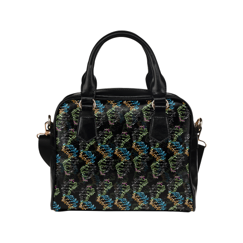 DNA pattern - Biology - Scientist Shoulder Handbag (Model 1634)