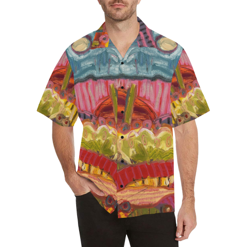 5 saguaros Hawaiian Shirt (Model T58)