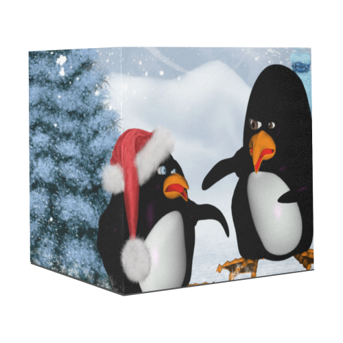 Christmas, funny, cute penguin Gift Wrapping Paper 58"x 23" (1 Roll)