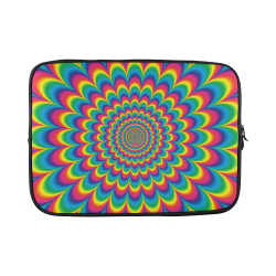 Crazy Psychedelic Flower Power Hippie Mandala Custom Laptop Sleeve 15''