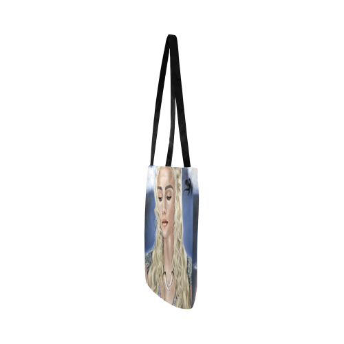 Daenerys Targaryen Mother of DragonsSigned artwork Reusable Shopping Bag Model 1660 (Two sides)