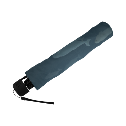 Beluga Whales Umbrellas Anti-UV Foldable Umbrella (Underside Printing) (U07)
