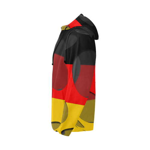 The Flag of Germany All Over Print Full Zip Hoodie for Men (Model H14)