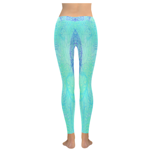 waterfall 2 Women's Low Rise Leggings (Invisible Stitch) (Model L05)
