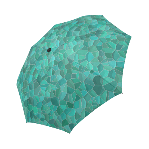 Turquoise Auto-Foldable Umbrella (Model U04)
