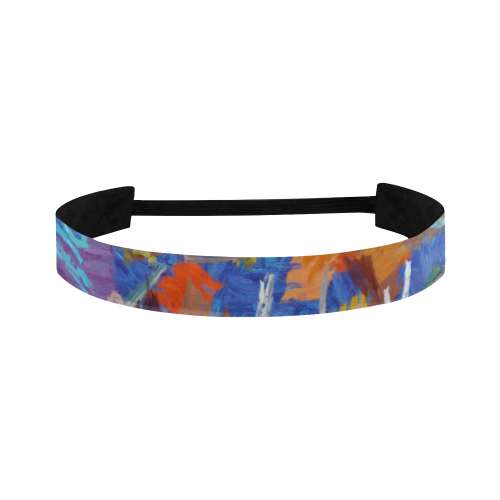 Colorful paint strokes Sports Headband