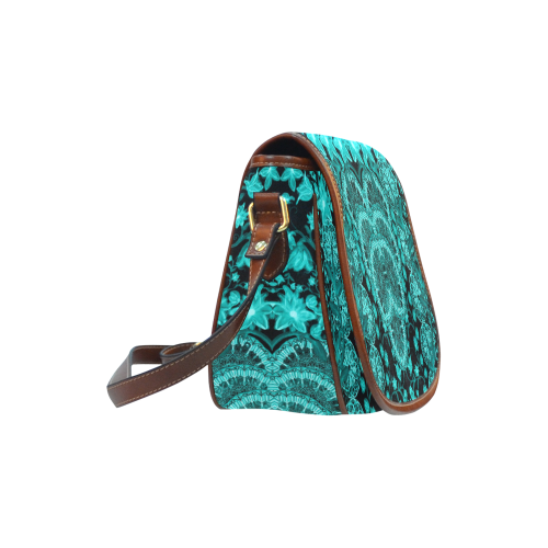 indian flowers 13 Saddle Bag/Small (Model 1649) Full Customization