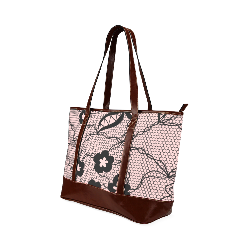 Exquisite lace pattern background 01 2 Tote Handbag (Model 1642)