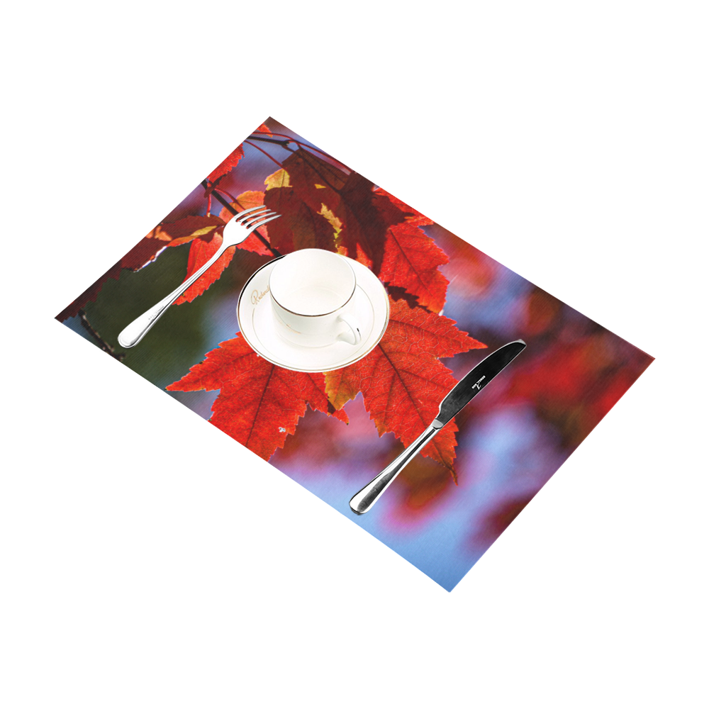 Red Leaf  1 Placemat 12’’ x 18’’ (Set of 2)