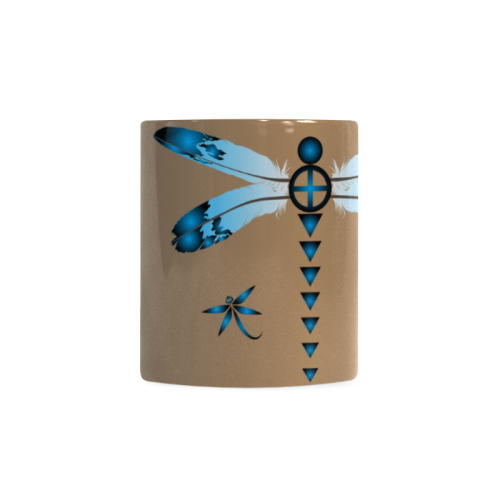 Dragonfly Blue White Mug(11OZ)