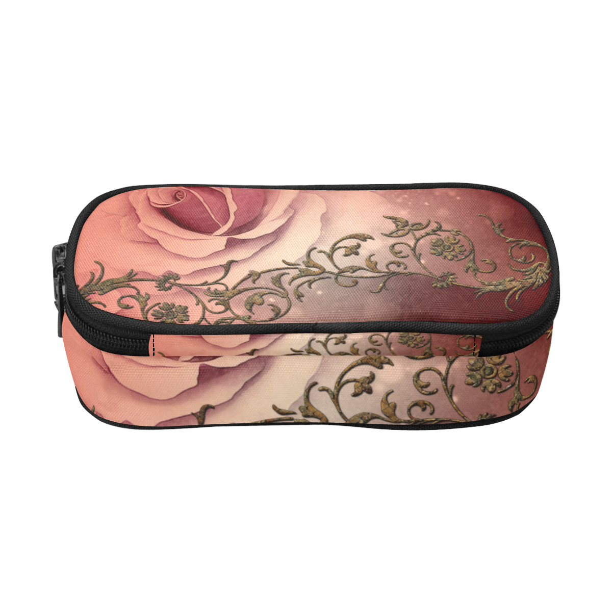 Wonderful roses with floral elements Pencil Pouch/Large (Model 1680)
